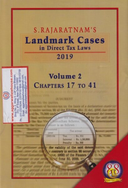 CLI's Landmark Cases in Direct Tax Laws by S RAJARATNAM ( Set of 4 Volumes ) Edition 2019