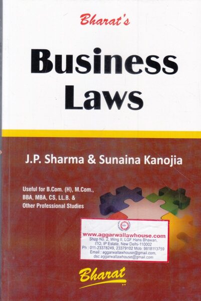 Bharat's Business Laws by JP SHARMA & SUNAINA KANOJIA Edition 2019