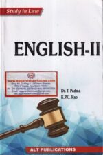 ALT Publications' Study in law  ENGLISH-II by DR T PADMA & K.P.C RAO Edition 2021
