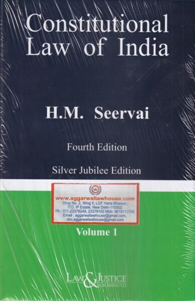 Law&Justice Constitutional Law of India in 3 Vols by HM SEERVAI Edition 2024