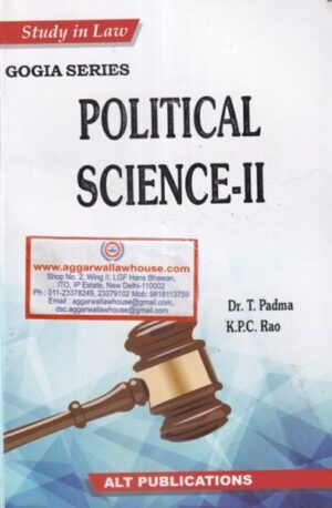 ALT Publications' Study in Law Political Science-II by DR T PADMA & K.P.C RAO Edition 2021