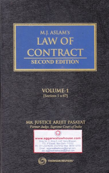 Thomson Reuters Law of Contract by M J ASLAM Set of 2 Vols Edition 2017