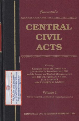 Commercial's Central Civil Acts ( Set of 2 Vols) Edition 2022