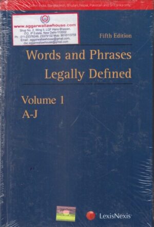 LexisNexis Words and Phrases Legally Defined Set of 2 Vols Edition 2018