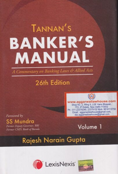 LexisNexis Tannan's Banker's Manual (Set of 3 Vols) by RAJESH NARAIN GUPTA Edition 2019