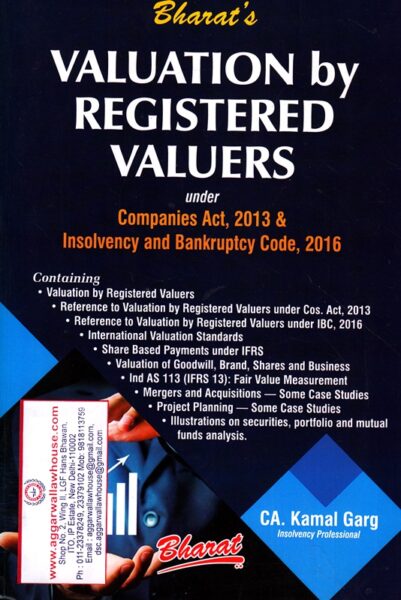 Bharat's Valuation by Registered Valuers by KAMAL GARG Edition 2019