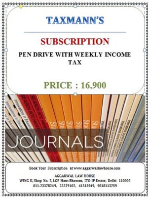 Taxmann Subscription on (Income Tax) In Pen Drive for Installation / Updated Weekly Edition 2021