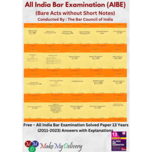 PLH's All India Bar Examination (Bare Acts without Short Notes) Set of 21 Books Edition August 2023