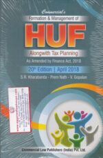 Commercial Formation and Management of  HUF Alongwith Tax Planning by SR KHARABANDA & PREM NATH & V GOPALAN Edition 2018