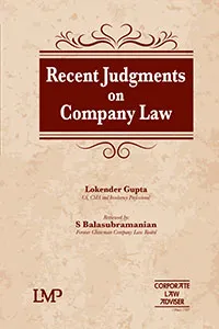 LMP Recent Judgments on Company Law by Lokender Gupta Edition 2024
