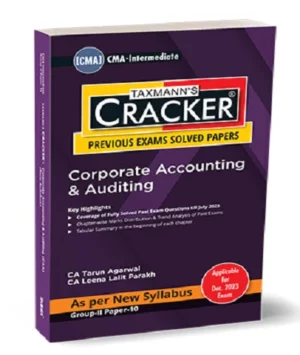 Taxmann Cracker Corporate Accounting & Auditing for CMA Inter (As Per New Syllabus) by Tarun Agarwal Applicable For June 2024 Exams