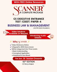 Shuchita Solved Scanner for CS Executive Entrance Test (CSEET) Paper-4 Business Law & Management As Per 2025 Syllabus For June 2026