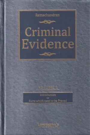 Lawmann's Criminal Evidence (Set of 2 Vols) by Ramachandran Edition 2023