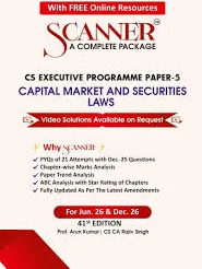 Shuchita Prakashan Solved Sacanner for CS Executive Programme Paper-5 Capital Market And Securities Laws Applicable for Jun 2026 and Dec. 2026 Exam