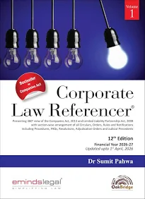 Oakbridge Corporate Law Referencer (Set of 2 Vols ) by SUMIT PAHWA 12th 1st April Edition 2026