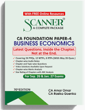 Shuchita Prakashan Solved Scanner Business Economic for CA Foundation Paper-4 by CA Amar Omar & CA Rasika Goenka Applicable For Sep,2026,And Jan.2027