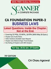 Shuchita Prakashan Solved Scanner Business Laws for CA Foundation Paper-2 by CA Amar Omar & CA Rasika Goenka Applicable for Sept.2026 and Jan.2027 Exam