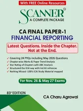 Shuchita Solved Scanner Financial Reporting CA Final Group 1 (New Syllabus 2023) Paper 1 by CA.Charu Agarwal Applicable For Nov.2026/May.2027 Exams