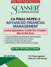 Shuchita Solved Scanner Advanced Financial Management for CA Final Paper 2 New Syllabus 2023 by CA Charu Agrawal Applicable for Nov.2026/May.2027 Exam