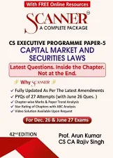 Shuchita Prakashan Solved Sacanner for CS Executive Programme Paper-5 Capital Market And Securities Laws Applicable for Dec. 2026/ June.2027 Exam