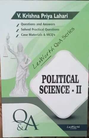 Lex worth Q & A Series Political Science-II by V.Krishna Priya Lahari Edition 2025