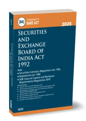 Taxman Bare Act Securities and Exchange Board of India Act 1992 Bare Act Edition 2025