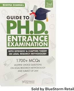 Whitemann's Guide to PH.D Entrance Examination By Bhavna Sharma's Reprint Edition 2025