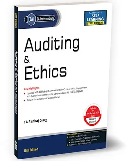 TAXMANN STUDY MATERIAL AUDITING & ETHICS (AUDITING) FOR CA-INTER NEW SYLLABUS 2025 BY CA PANKAJ GARG APPLICABLE FOR JAN./MAY/SEP. 2026 GROUP-II PAPER-5