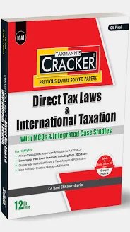 Taxmann Cracker Direct Tax Laws & International Taxation For CA Final New Syllabus by Ravi Chhawchharia Applicable for May/Sept./2026 Jan 2027 Exams 12th