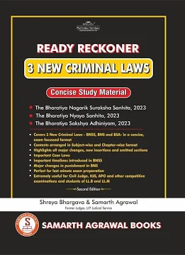 Pariksha Manthan Ready Reckoner On 3 New Criminal Laws Concise Study Material by Samarth Agrawal Edition 2026-27
