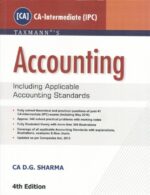 Taxmann CA IPCC Group I For Accounting by D.G Sharma, ( 4th Edition 2016 ) Applicable For Nov 2016 Exams