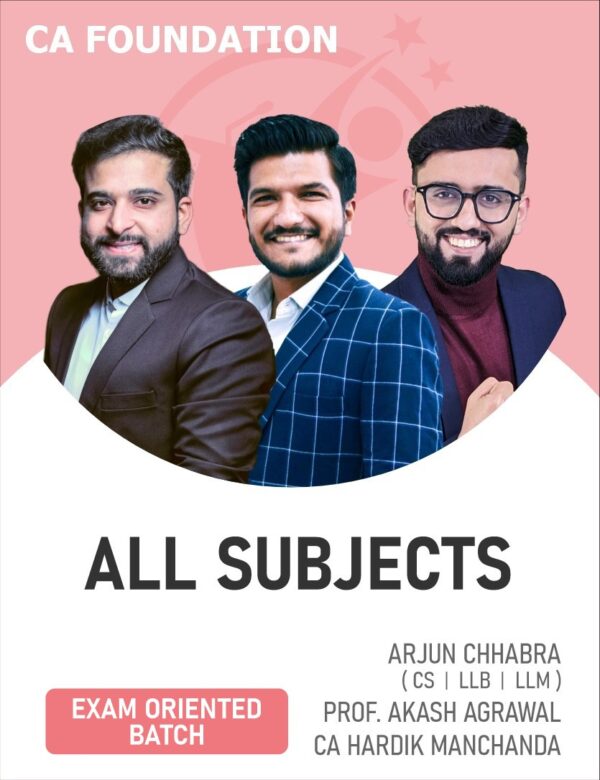 BB Virtuals CA Foundation All Subjects Combo (Exam Oriented) For May 26 & onwards Exams