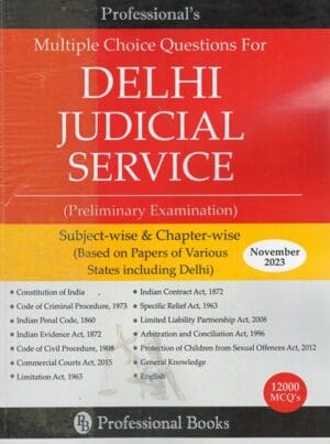 Professional MCQs Delhi Judicial Service Preliminary Examination Edition 2023