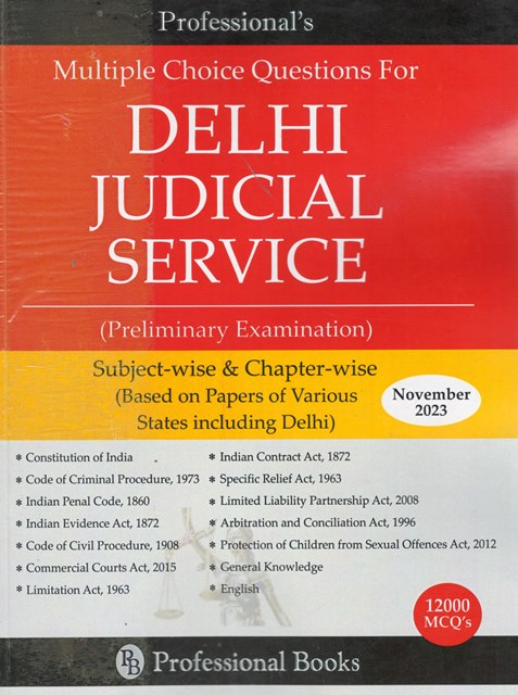 Professional MCQs Delhi Judicial Service Preliminary Examination Edition 2023