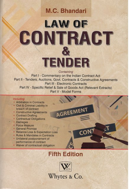 Whytes & Co Law of Contract & Tender by M C Bhandari Edition 2024