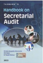 Taxmann Handbook on Secretarial Audit by Usha Ganapathy Subramanian, A Sekar & Ranjith Krishnan Edition 2023