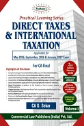 Commercial Padhuka Practical Learning Series Direct Tax and International Taxation For CA Final New Syllabus 2023 Set of 2 Vols By CA G Sekar Applicable for May 2026/Sept.2026/January 2027 Exam