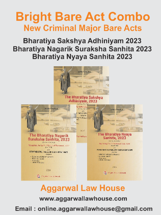 Capital Law House Bare Act Combo of New Criminal Major Bare Acts Bharatiya Nyaya Sanhita 2023, Bharatiya Nagarik Suraksha Sanhita 2023, Bharatiya Sakshya Adhiniyam 2023 Edition 2024