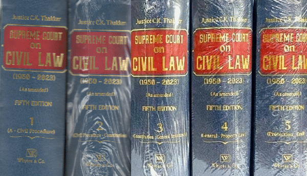 Whytes & Co Supreme Court on Civil Law (1950-2023) Set of 5 Vols by C K Thakker Edition 2024