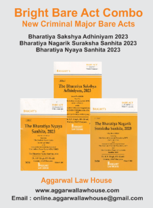 Bright Bare Act Combo of New Criminal Major Bare Acts, Bharatiya Sakshya Adhiniyam 2023, Bharatiya Nagarik Suraksha Sanhita 2023, Bharatiya Nyaya Sanhita 2023  Edition 2024