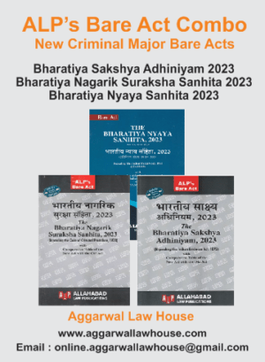 ALP's Bare Act Diglot Edition Combo of New Criminal Major Bare Acts Bharatiya Nyaya Sanhita 2023, Bharatiya Nagarik Suraksha Sanhita 2023, Bharatiya Sakshya Adhiniyam 2023 Edition 2024