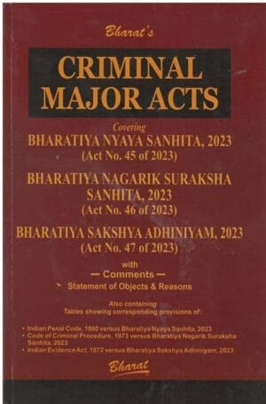 Bharat Criminal Major Acts Reprint Edition 2025