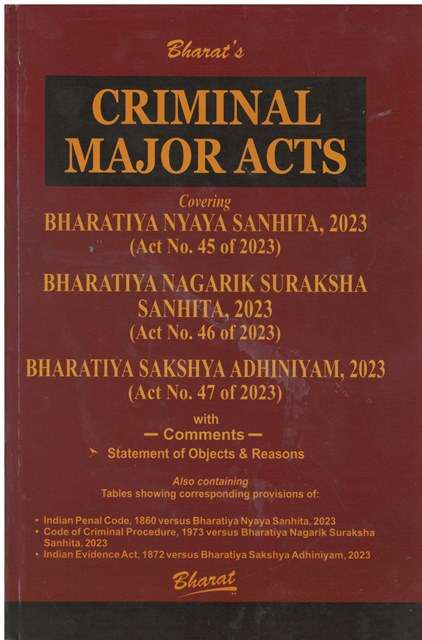 Bharat Criminal Major Acts Reprint Edition 2025