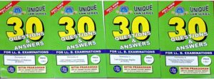 Nitin Prakashan Unique Law Series Questions & Answer Semester-6 ( K-6001, K-6002, K-6003, K-6008) for LLB Exams Editon 2025