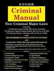 Whitesmann Criminal Manual New Criminal Mojar Laws by K D Gaur Edition 2024