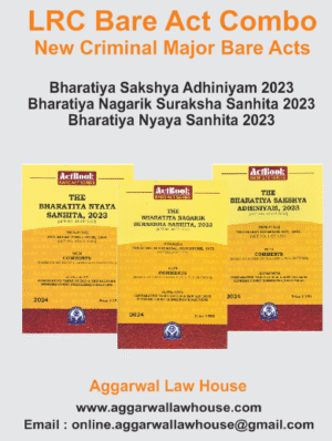 LRC Publication Bare Act Combo Bharatiya Sakshya Adhiniyam 2023, Bharatiya Nagarik Suraksha Sanhita 2023, Bharathiya Nyaya Sanhita 2023 (Set of 3 books) Edition 2024