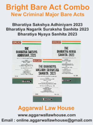 Lexmann Bare Act Combo of New Criminal Major Bare Acts Bharatiya Nyaya Sanhita 2023, Bharatiya Nagarik Suraksha Sanhita 2023, Bharatiya Sakshya Adhiniyam 2023 Edition 2024
