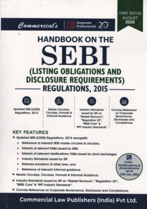 Commercial Handbook on SEBI (LODR) Regulations 2015 3rd Edition August 2026