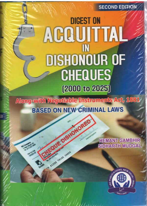 RLC Publications Digest on Acquittal in Dishonour of Cheques by Sidharth Mudgal, Hemant Gambhir Edition 2026