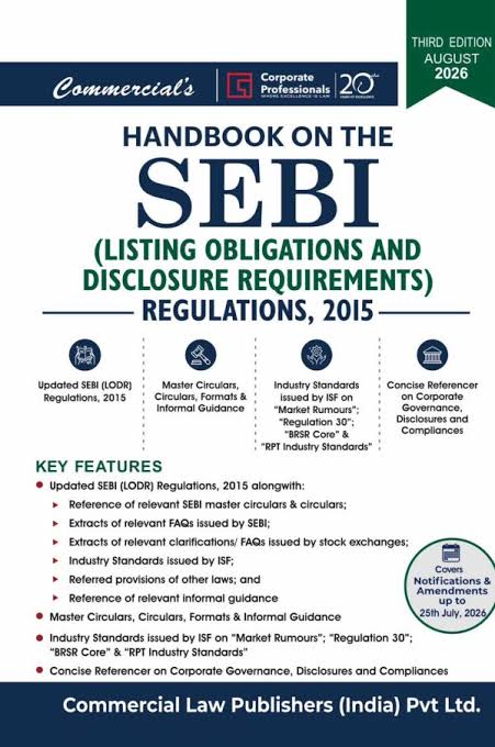 Commercial Handbook on SEBI (LODR) Regulations 2015 3rd Edition July 2026